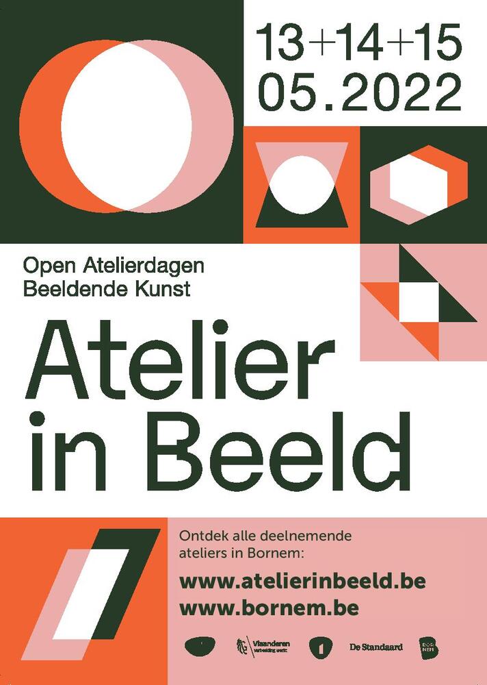 Flyer door Bornem aangemaakt voor Atelier in beeld